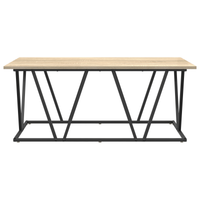 Tavolino da caffè Rovere Sonoma 100x50x40 cm in Legno Ingenerizzato e Metallo