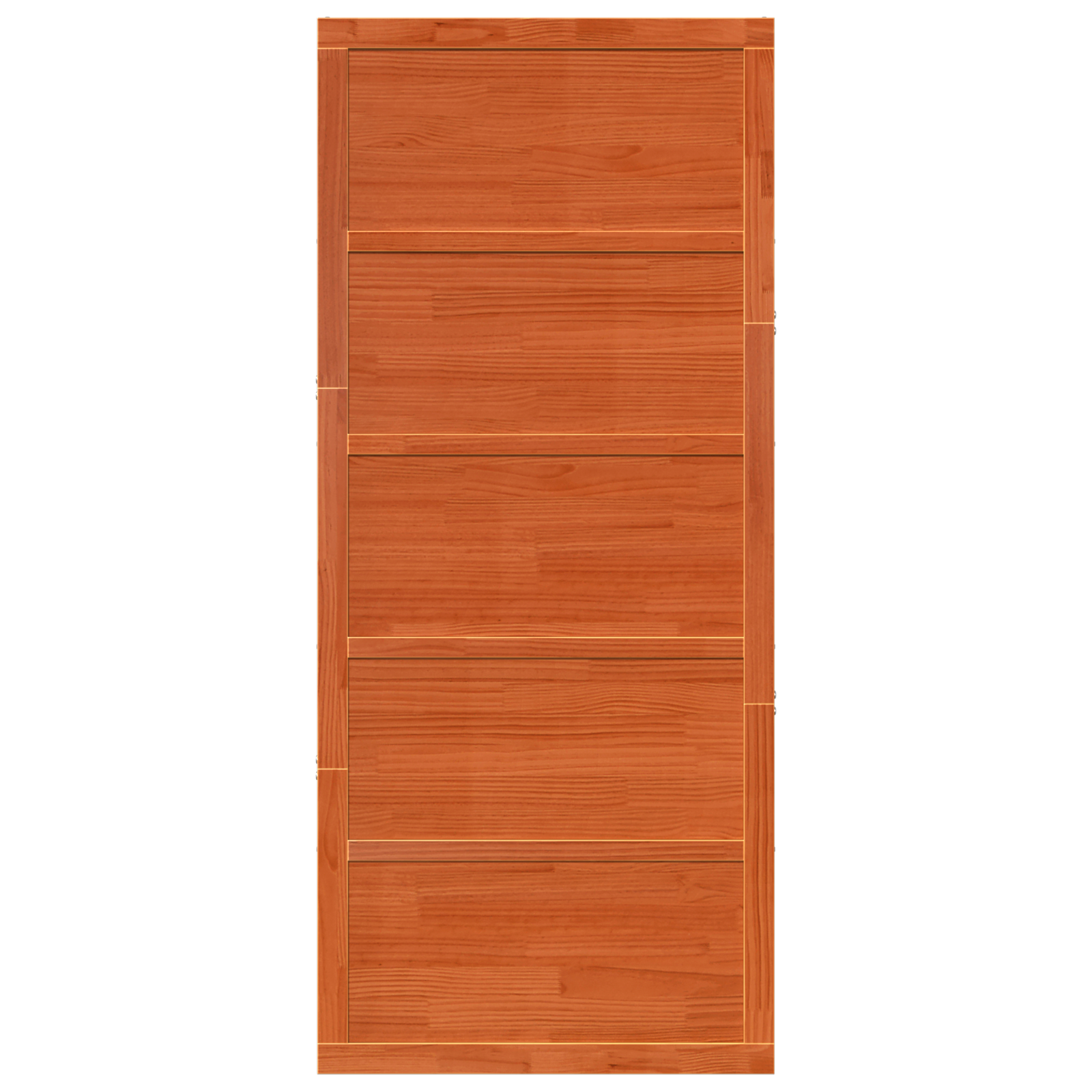 Porta a Fattoria Marrone Cerato 90x208 cm Legno Massiccio di Pino