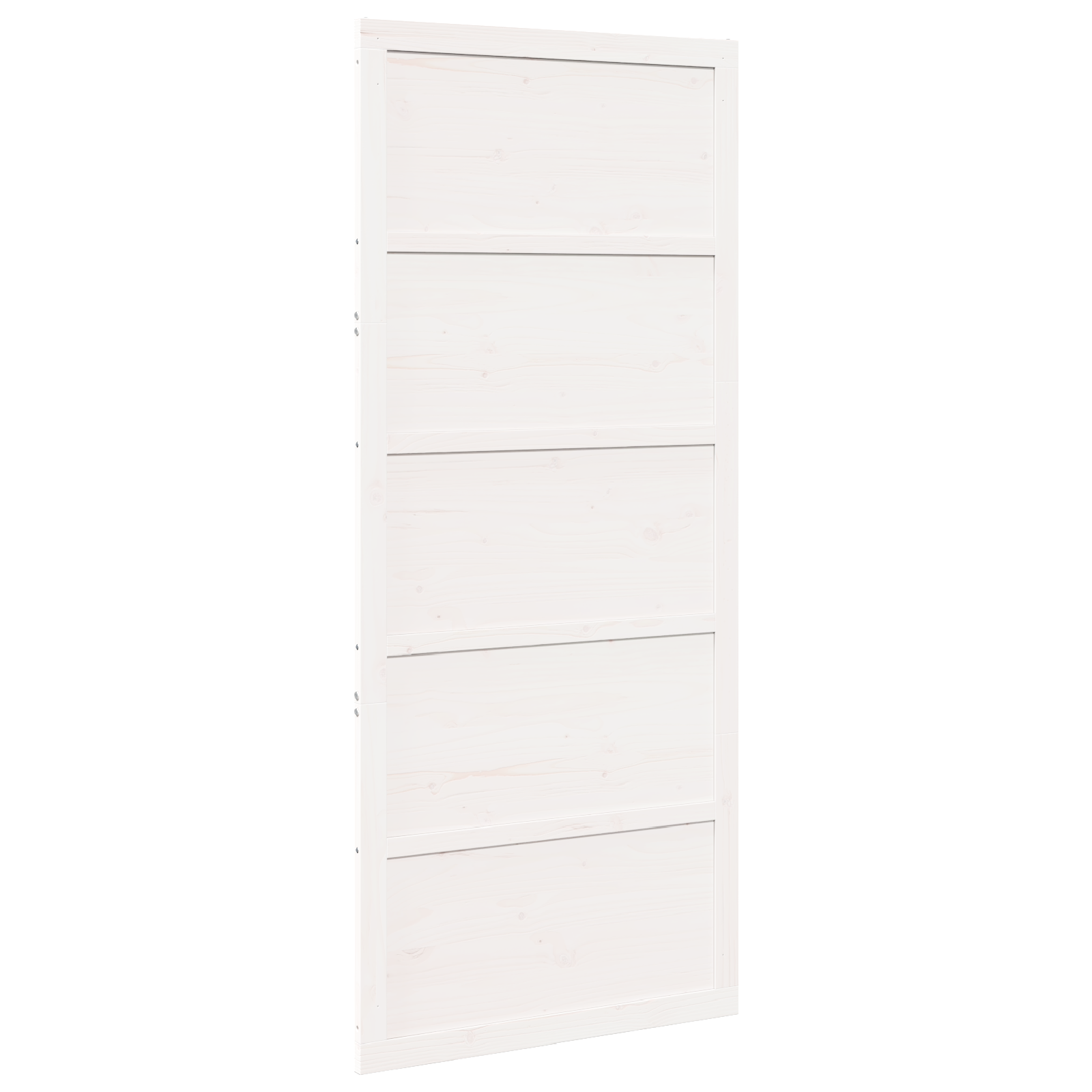 Porta a Cerniera Bianca 80x208 cm in Legno Massello di Pino