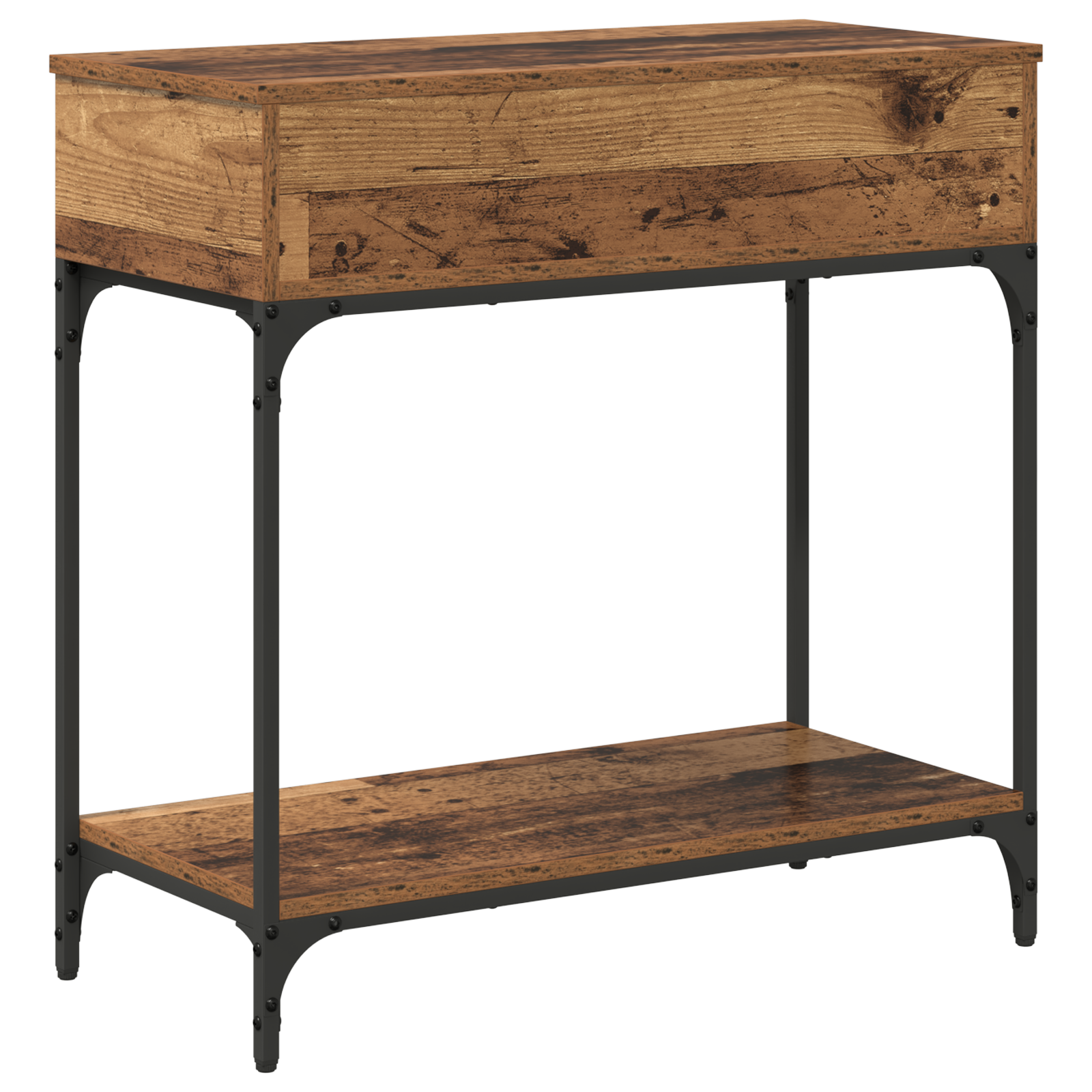 Tavolo Console Legno Vecchio 75x34.5x75 cm Legno Ingegnerizzato