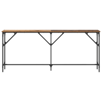 Tavolo Consolle Legno Invecchiato 180x23x75 cm Legno Ingegnerizzato