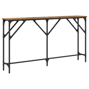 Tavolo Console Legno Vecchio 140x23x75 cm Legno Ingegnerizzato