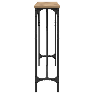 Tavolo Console Rovere Artigianale 140x23x75 cm Legno Ingegnerizzato