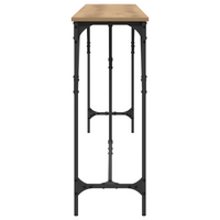 Tavolo Consolle Rovere Artigianale 200x29x75 cm Legno Ingegnerizzato