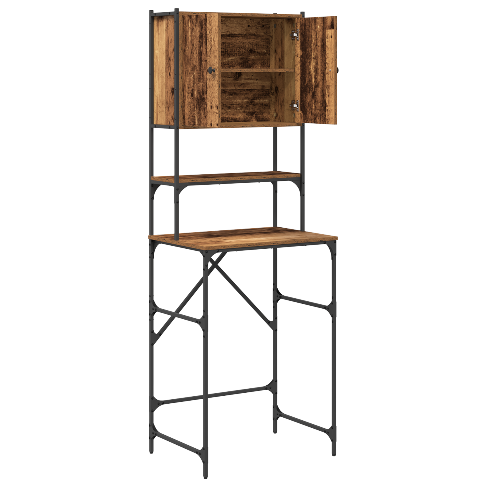 Mobile per Lavatrice Legno Vecchio 68x48.5x194 cm