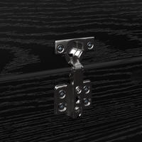 Mobile per scarpe Rovere Nero 100.5x28x100 cm Legno ingegnerizzato