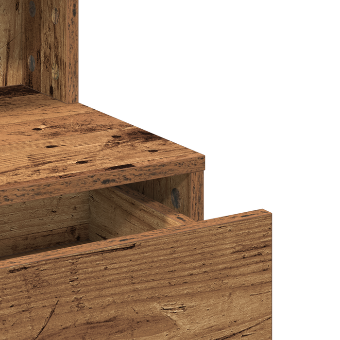 vidaXL Tavolo da Trucco con cassetto Legno vecchio 80 x 41 x 134.5 cm