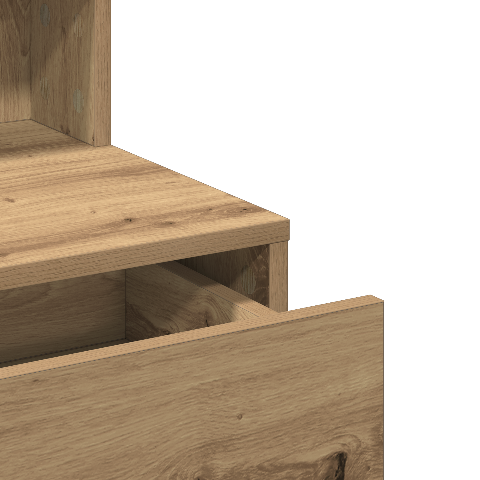 vidaXL Tavolo da Trucco rovere artigianale 80 x 41 x 134.5 cm