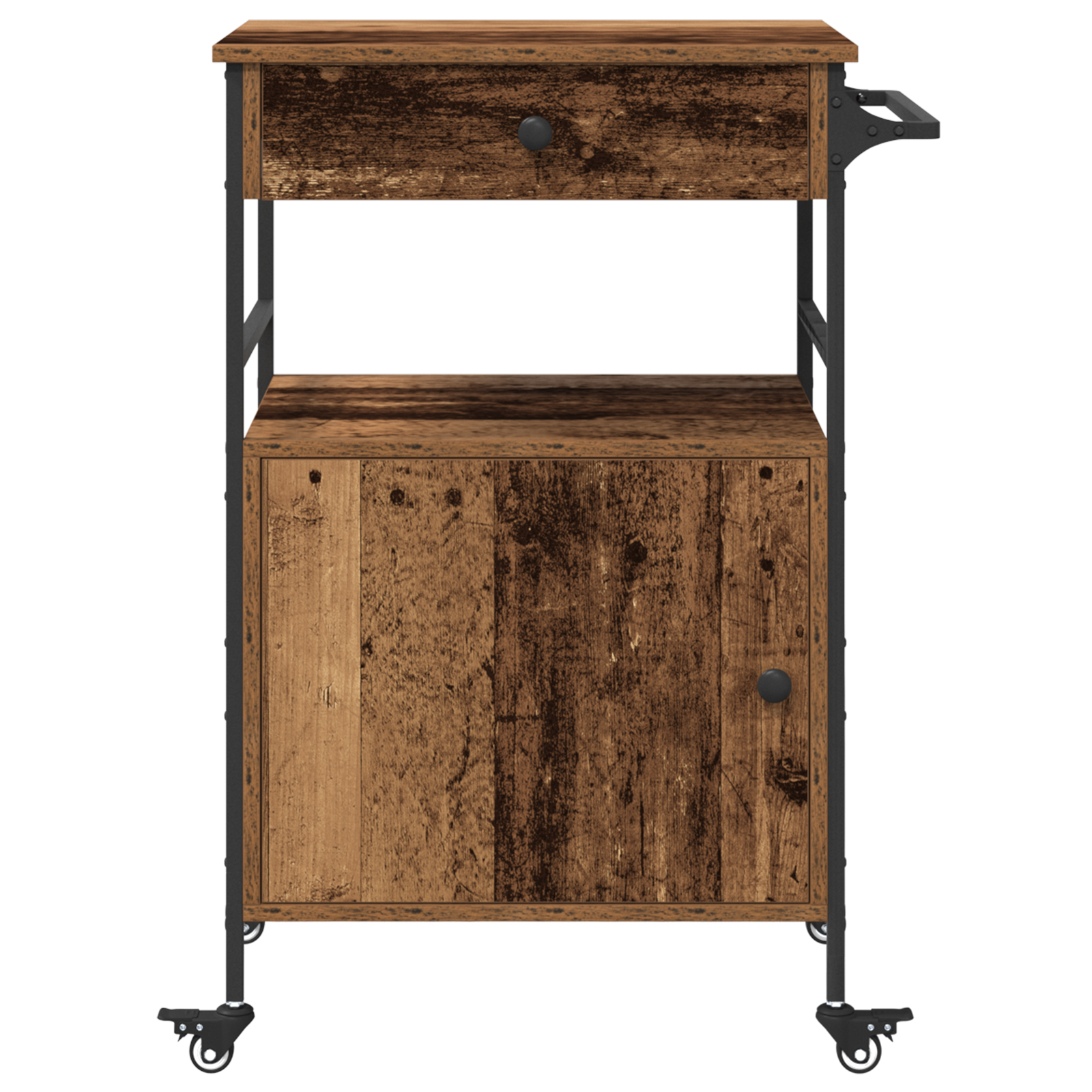 Carrello da Cucina Legno Vecchio 56x43x89,5 cm Legno Ingegnerizzato