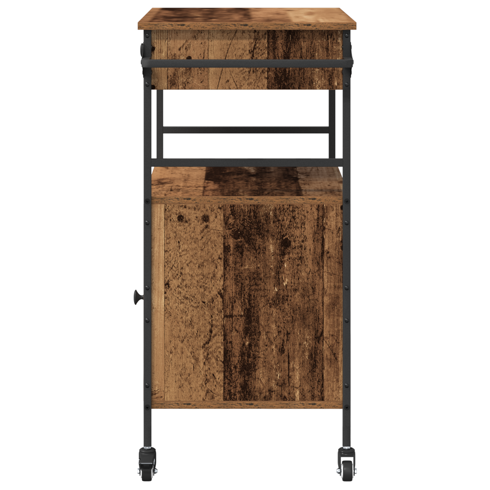 Carrello da Cucina Legno Vecchio 56x43x89,5 cm Legno Ingegnerizzato
