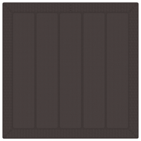 Tavolo da Giardino Marrone 100x100x73 cm in Polyrattan