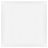 Tavolo da Giardino Bianco 100x100x73 cm in Rattan Politossidico