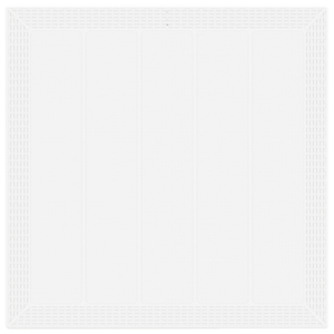 Tavolo da Giardino Bianco 100x100x73 cm in Rattan Politossidico