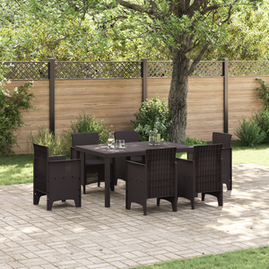 Mesa da Giardino Marrone 150x100x73 cm in Polirattan