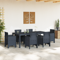 Tavolo da giardino  Antracite 200x100x73 cm in Rattan Sintetico