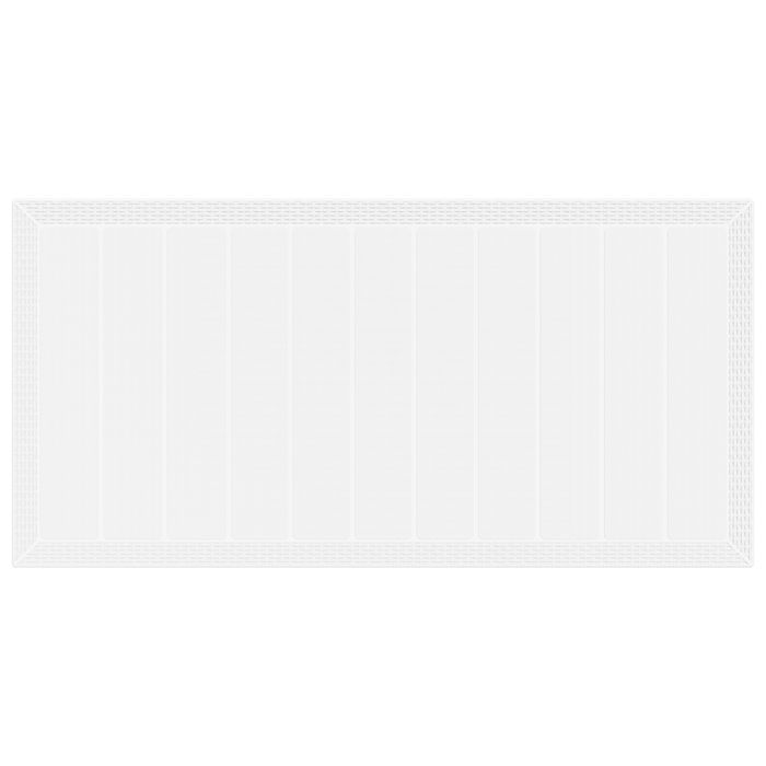 Tavolo da giardino  Bianco 200x100x73 cm in Polyrattan