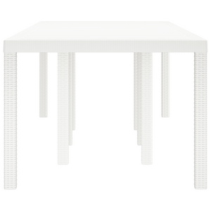 Tavolo da giardino  Bianco 250x100x73 cm in Rattan Sintetico