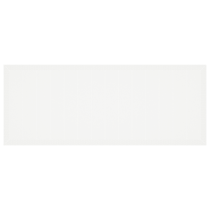 Tavolo da giardino  Bianco 250x100x73 cm in Rattan Sintetico