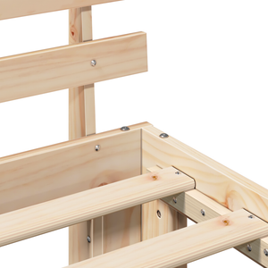 Struttura Letto in Legno di Pino Legno Naturale