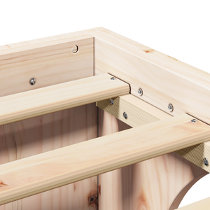 Struttura Letto Legno Naturale Legno Massello di Pino Matrimoniale