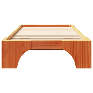 Rete Letto Marrone Cerato Legno Massello 90 x 200 cm Durevole