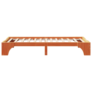 Rete Letto Marrone Cerato Legno Massello 90 x 200 cm Durevole