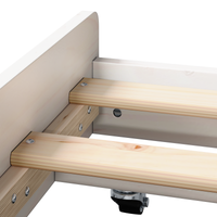 Struttura Letto Bianco Legno di pino 75 x 190 cm Pieghevole