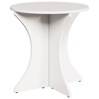 vidaXL Tavolino da salotto 2 pcs Bianco 46 x 46 x 47 cm