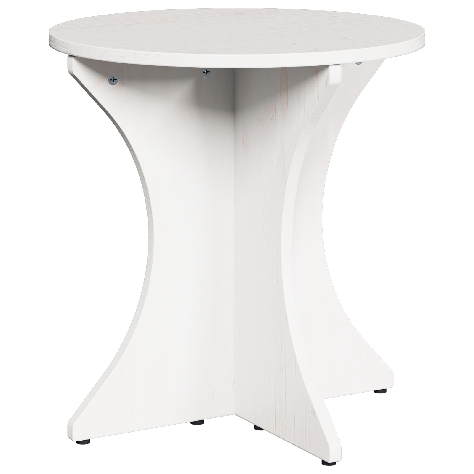 vidaXL Tavolino da salotto 2 pcs Bianco 46 x 46 x 47 cm