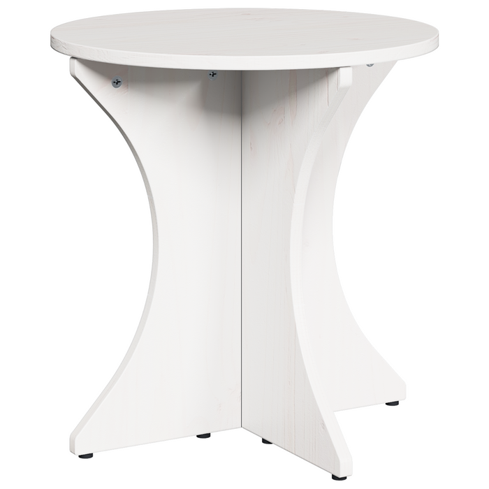 vidaXL Tavolino da salotto 3 pcs Bianco 46 x 46 x 47 cm