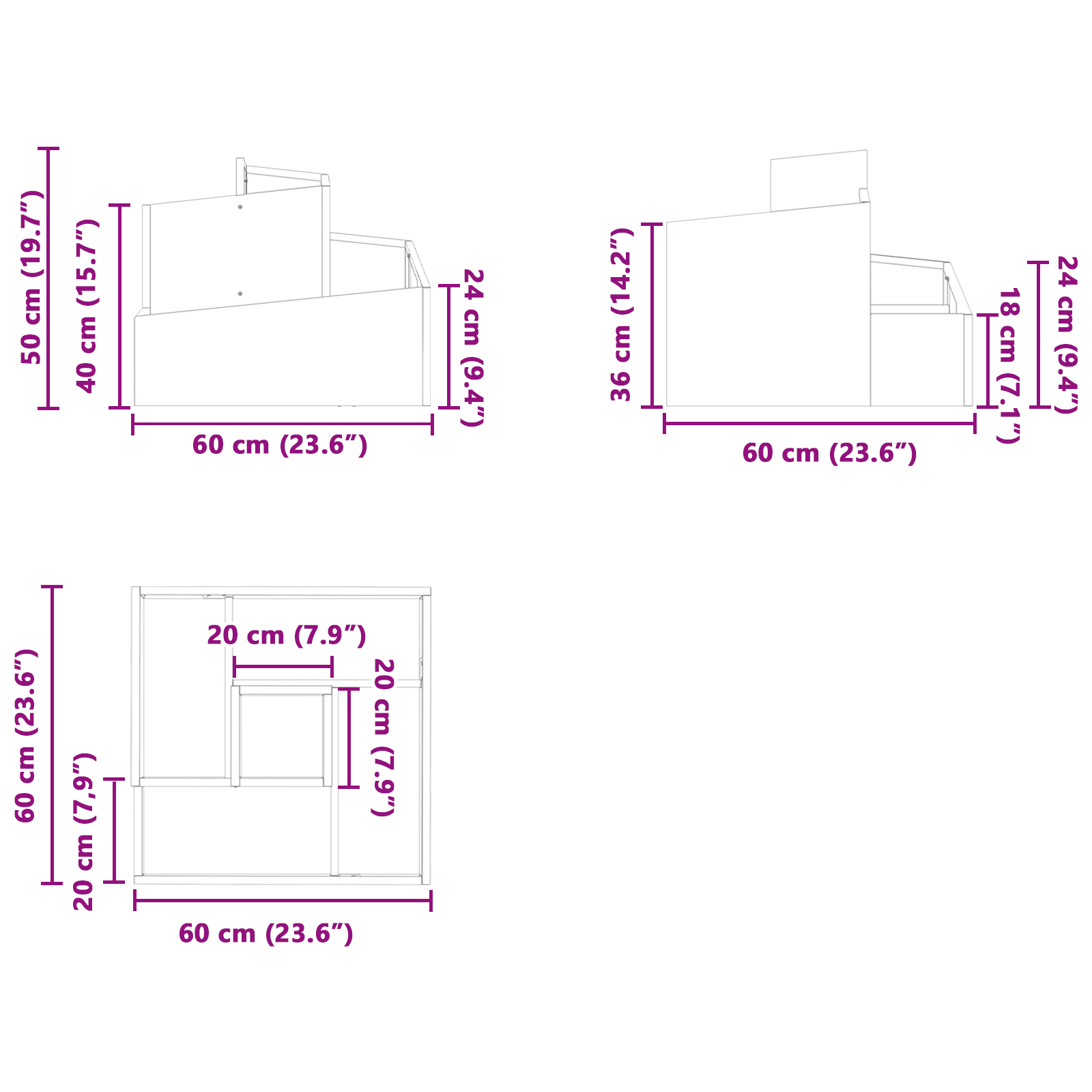 Fioriera in Metallo Verde Oliva Metallo Media Impilabile