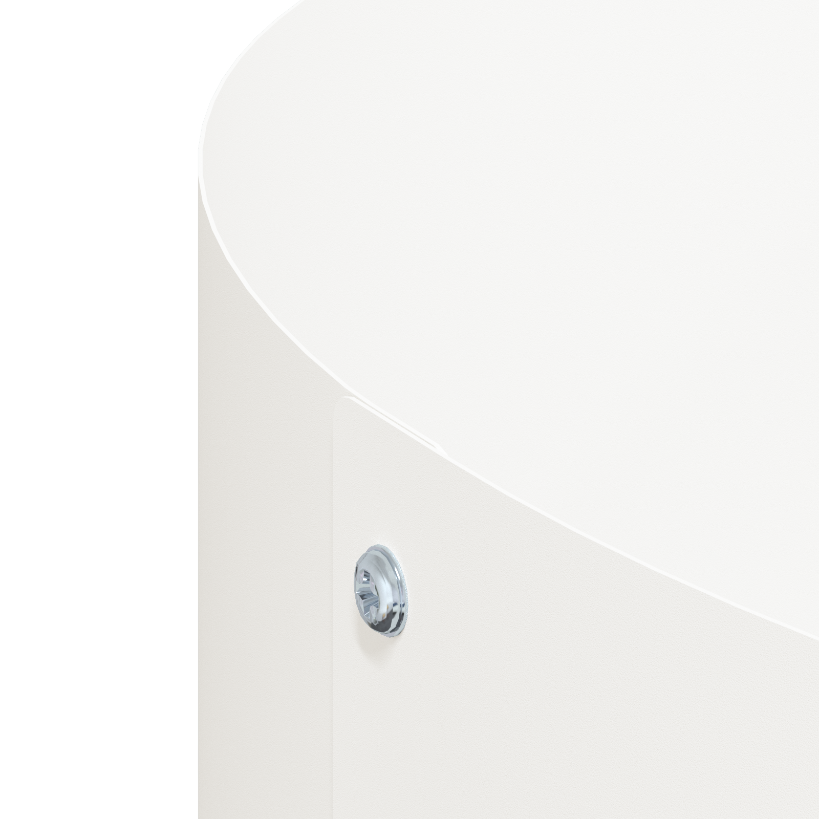 Vaso Bianco in Metallo Bianco Metallo Medio Intarsi Decorativi