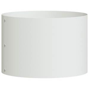 Vaso Bianco in Metallo Bianco Metallo Medio Intarsi Decorativi
