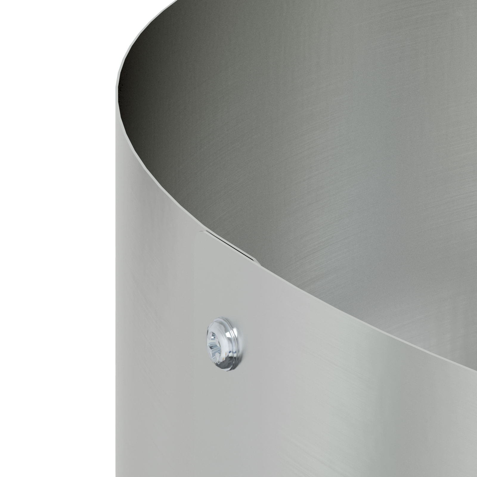 Set di Vasi in Metallo Grigio Galvanizzato Metallo galvanizzato