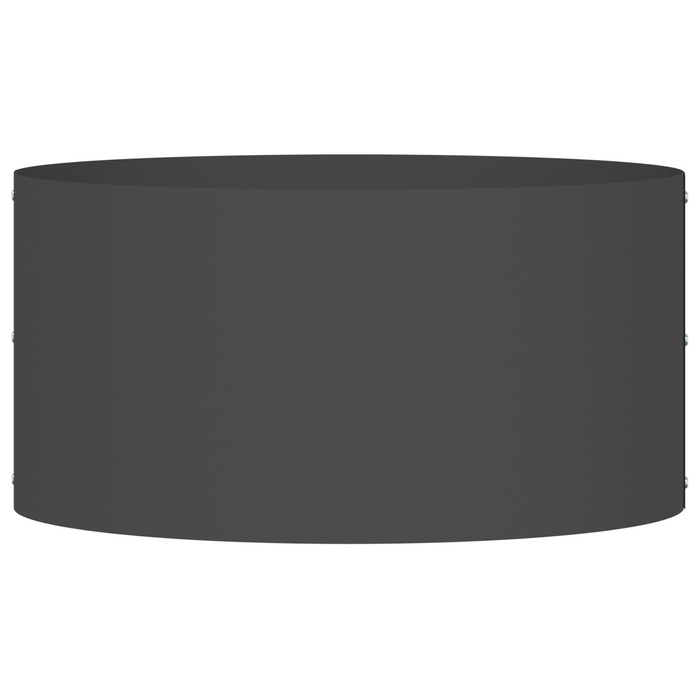 Grande Vaso in Metallo Nero Nero Metallo Grande Durevole