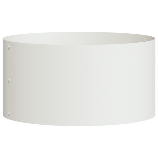 Grande Vaso in Metallo Bianco Bianco Metallo Grande Fioriere