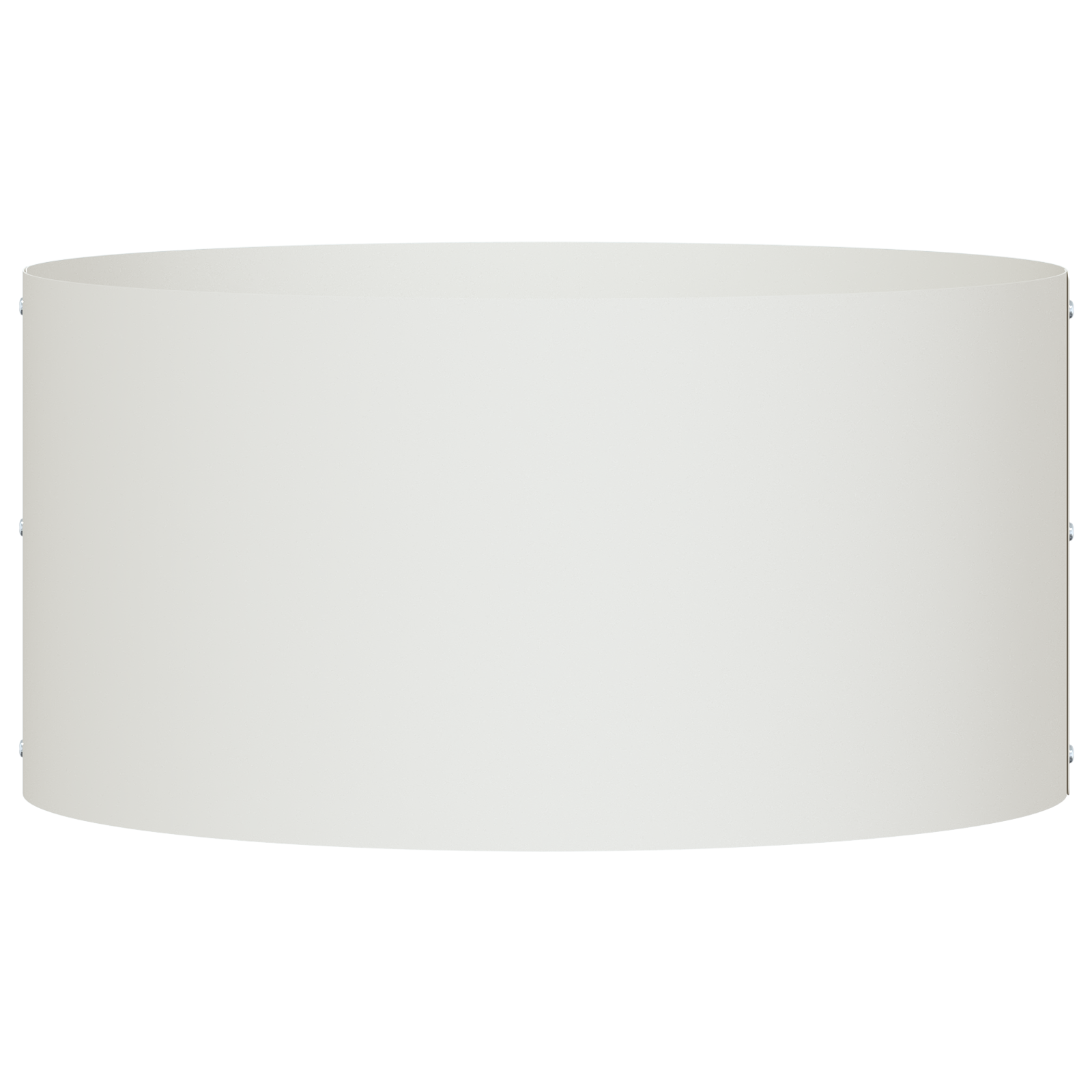 Grande Vaso in Metallo Bianco Bianco Metallo Grande Fioriere