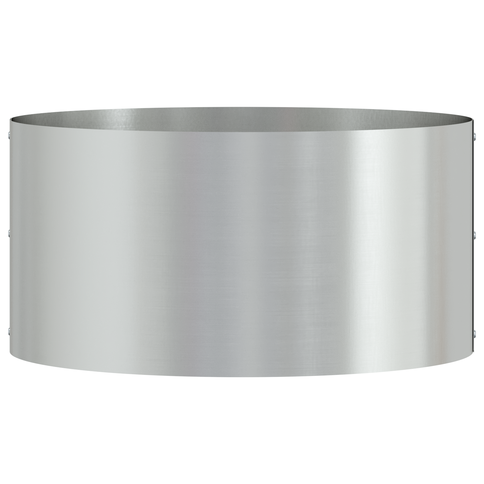 Vaso Grigio in Metallo Zincato Metallo Piccolo Intarsi Decorativi