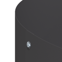 Fioriera Grande in Metallo Nero Nero Metallo Grande