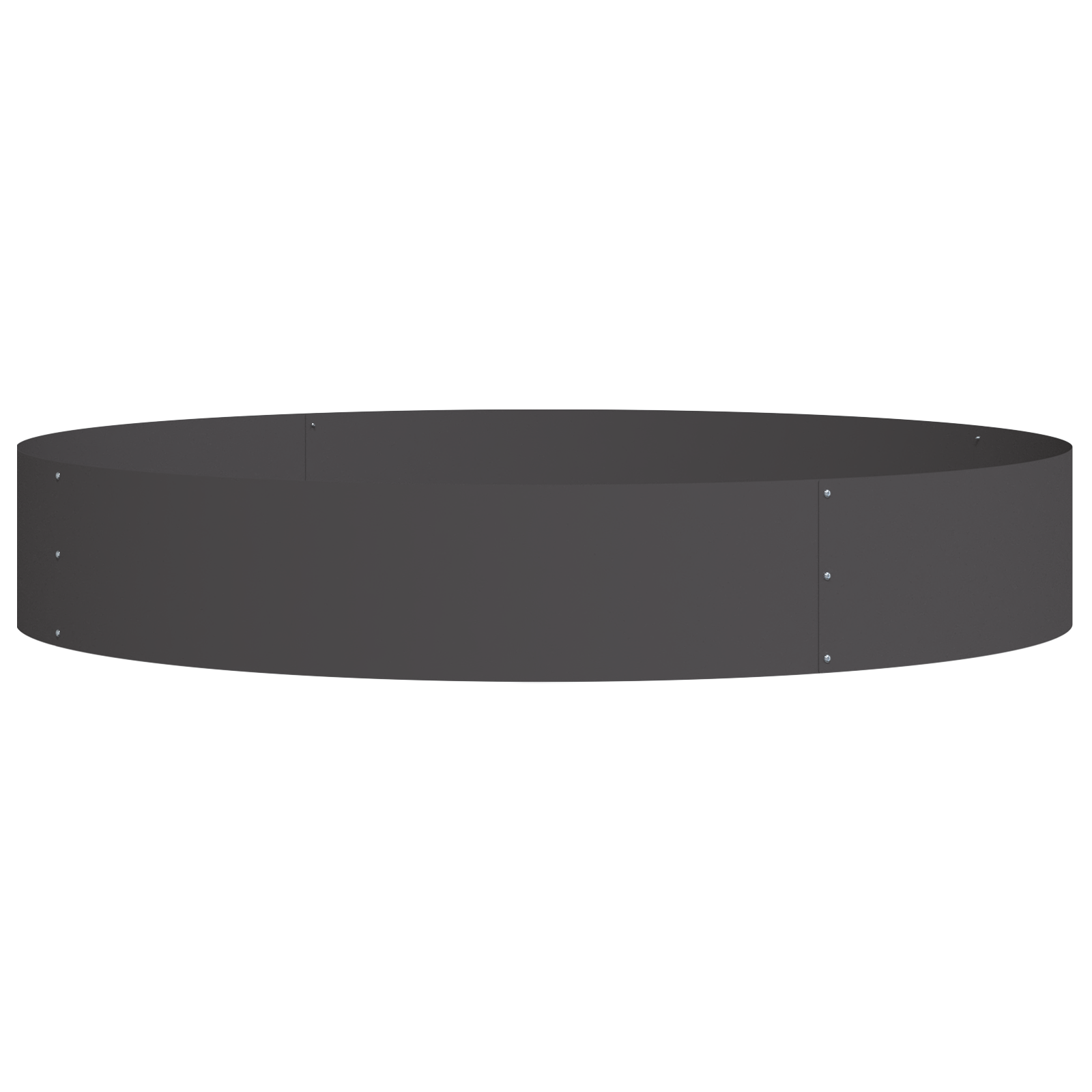 Set di fioriere nere Nero Metallo Grande Durevole