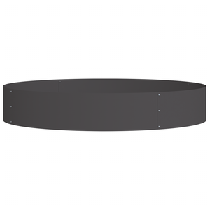 Set di fioriere nere Nero Metallo Grande Durevole