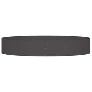 Set di fioriere nere Nero Metallo Grande Durevole