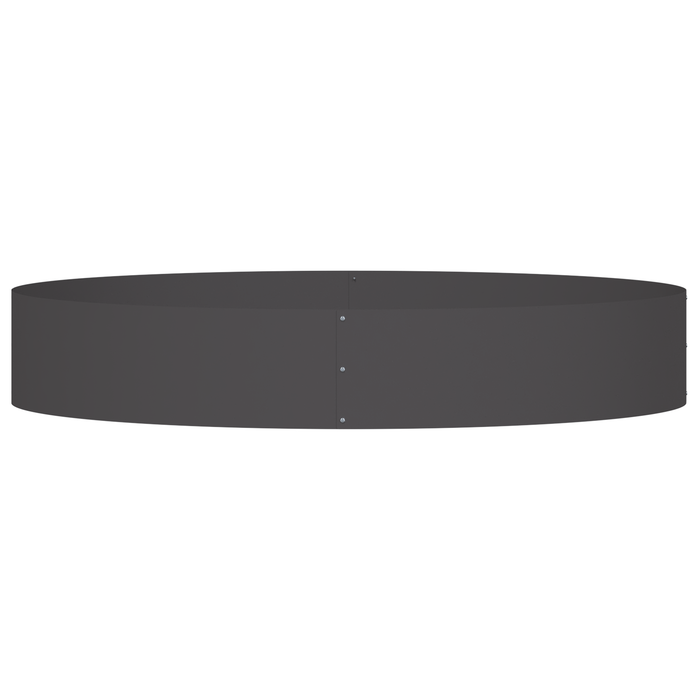 Set di fioriere nere Nero Metallo Grande Durevole