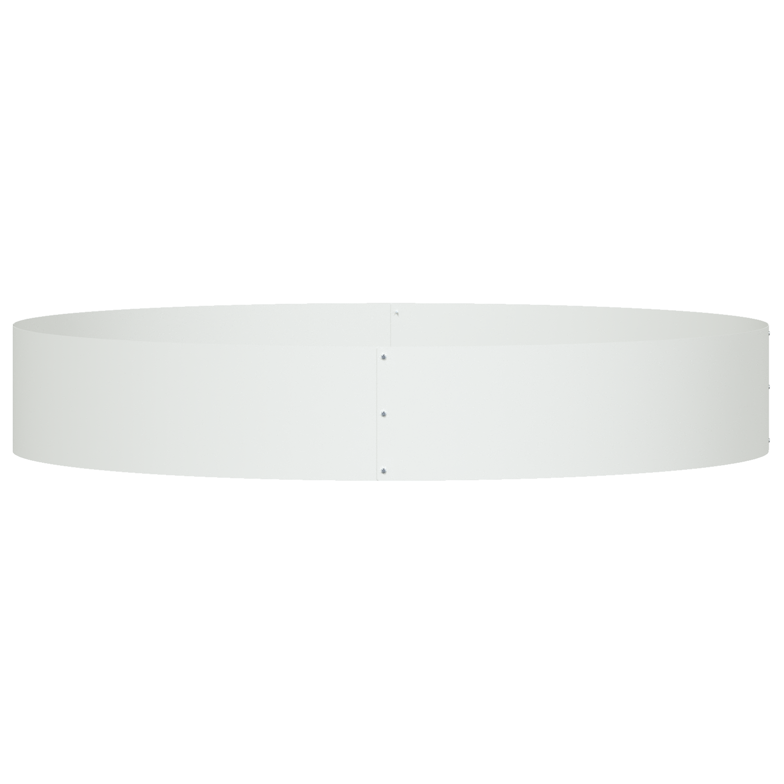 Vaso in Metallo Bianco Bianco Metallo Grande Intarsi Decorativi