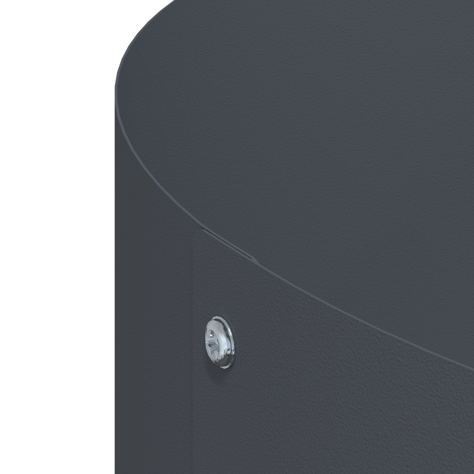 Vaso metallico antracite Antracite Metallo Grande Durevole