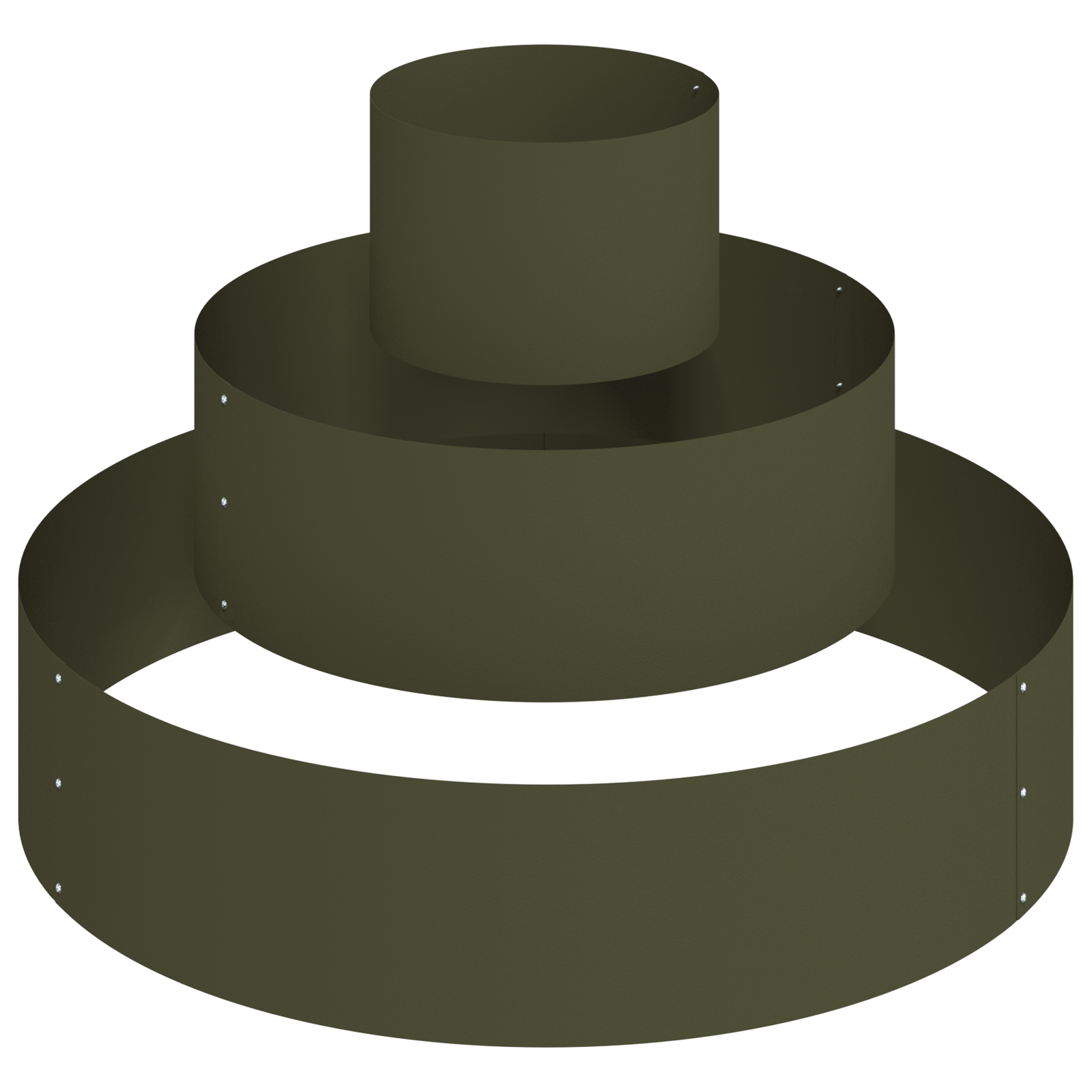 Fioriera in Metallo Acciaio/verde oliva Ø 90 cm Modulare