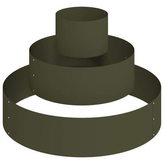 Fioriera in Metallo Acciaio/verde oliva Ø 90 cm Modulare