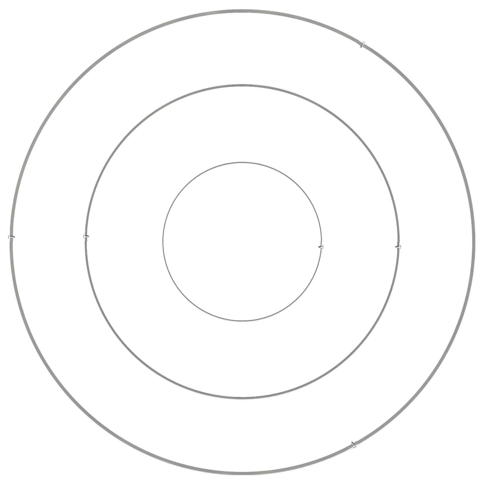 Fioriera in Metallo Acciaio zincato Ø 90 cm Durevole