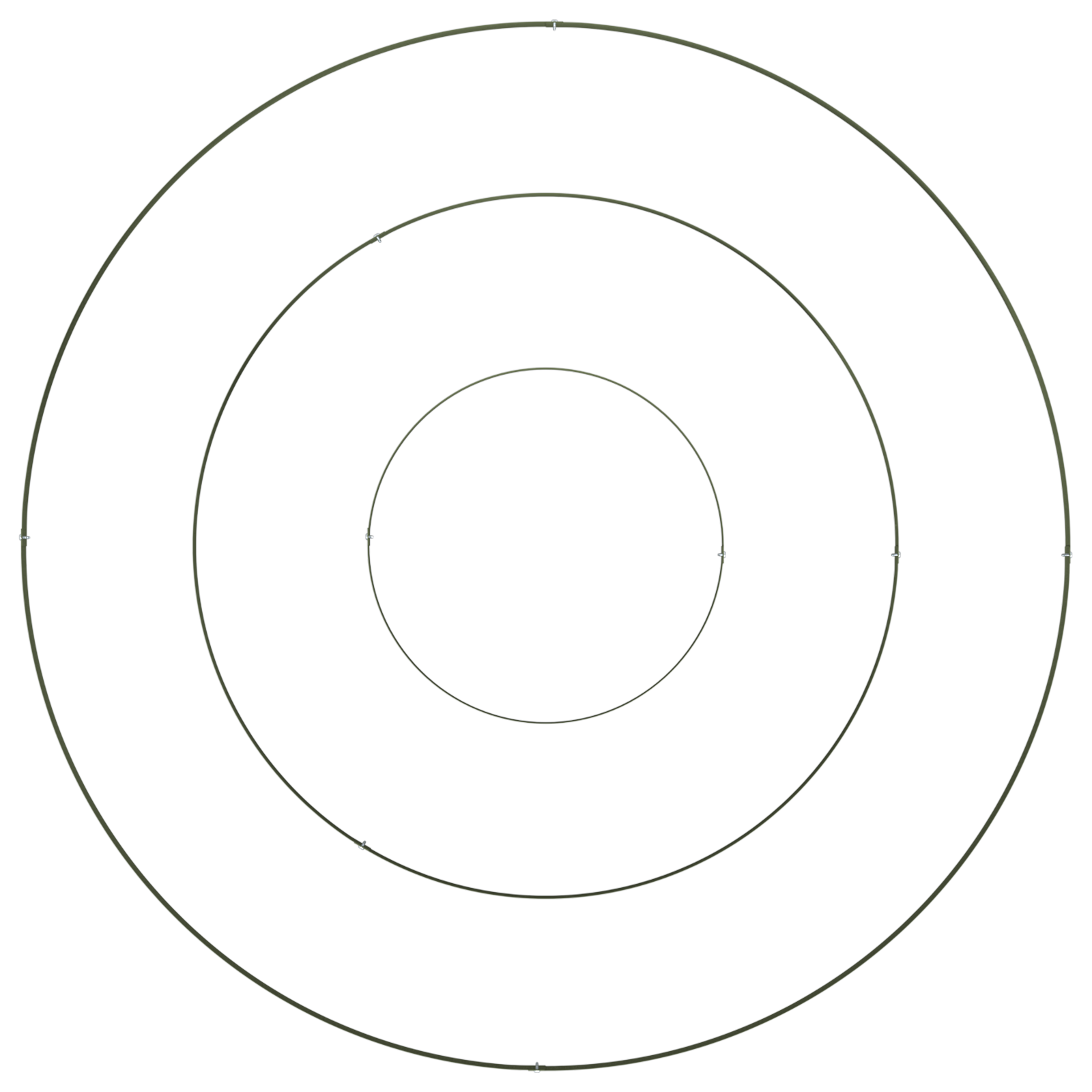 Fioriera in Metallo Acciaio/Verde Oliva Acciaio Verniciato a Polvere