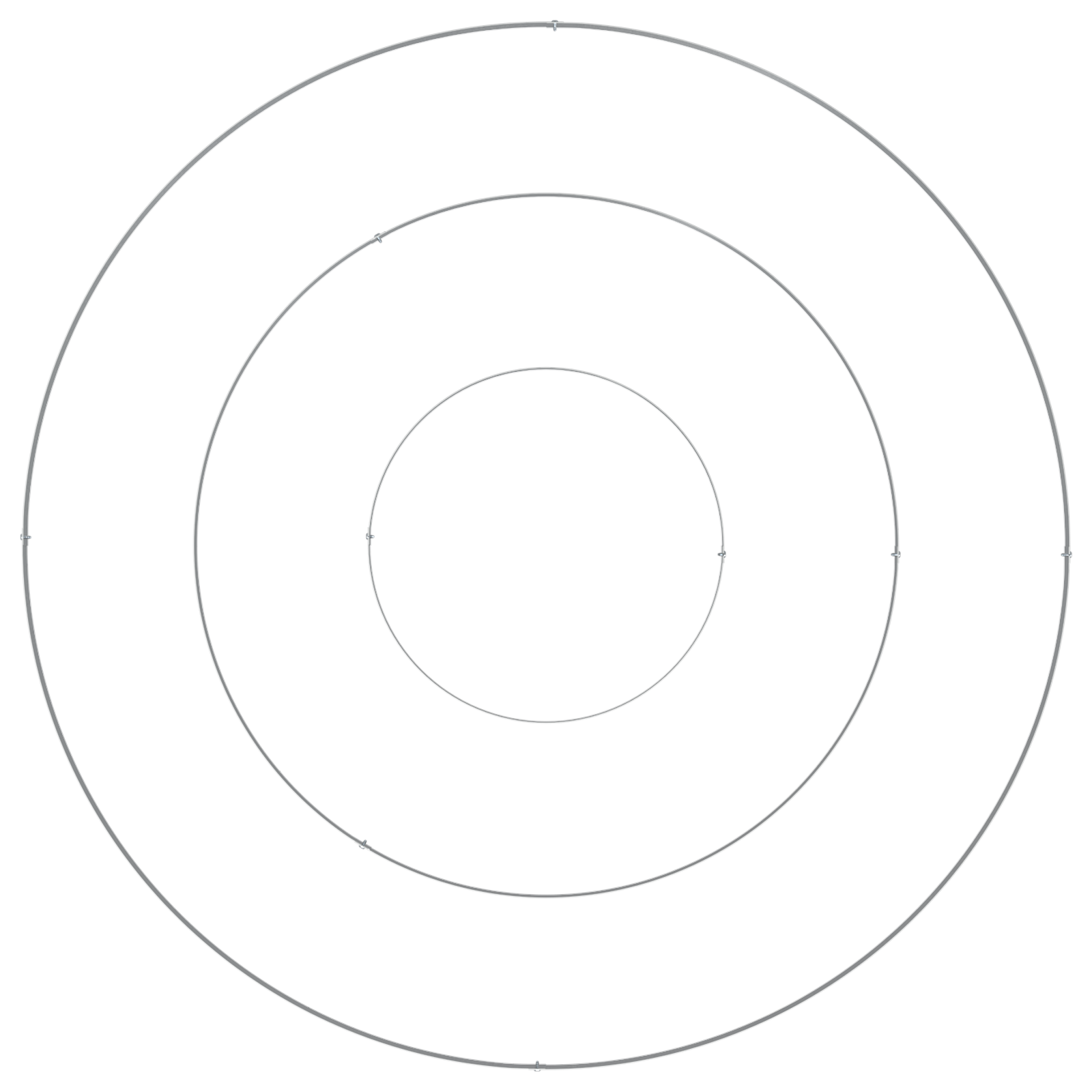 Fioriera in metallo Acciaio galvanizzato Ø 120 cm Durevole